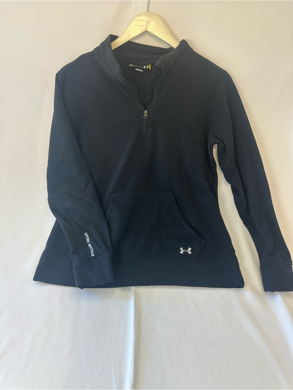 Under Armour Black Quarter-Zip Fleece Pullover Sweatshirt